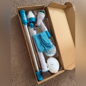 Link Extendable Cordless Power Ergonomic Scrubber For Bathrooms & Kitchen